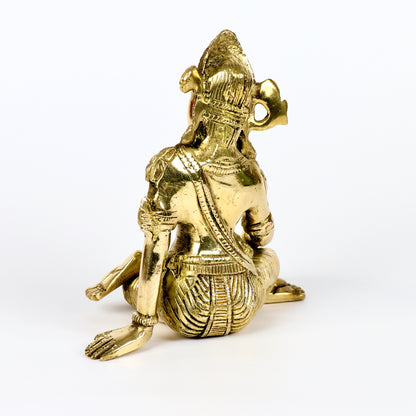 Product image of a Brass Indra Dev Idol from Indian Impressions, showcasing Lord Indra seated on his throne, holding traditional symbols. The idol is intricately crafted with fine details and a polished brass finish, making it an ideal piece for Vastu, spiritual practices, home décor, or gifting to bring divine blessings, prosperity, and positive energy.