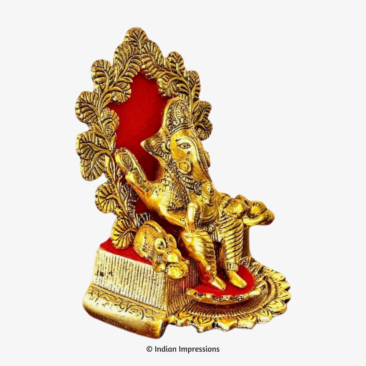 Gold Singhasan Ganesha